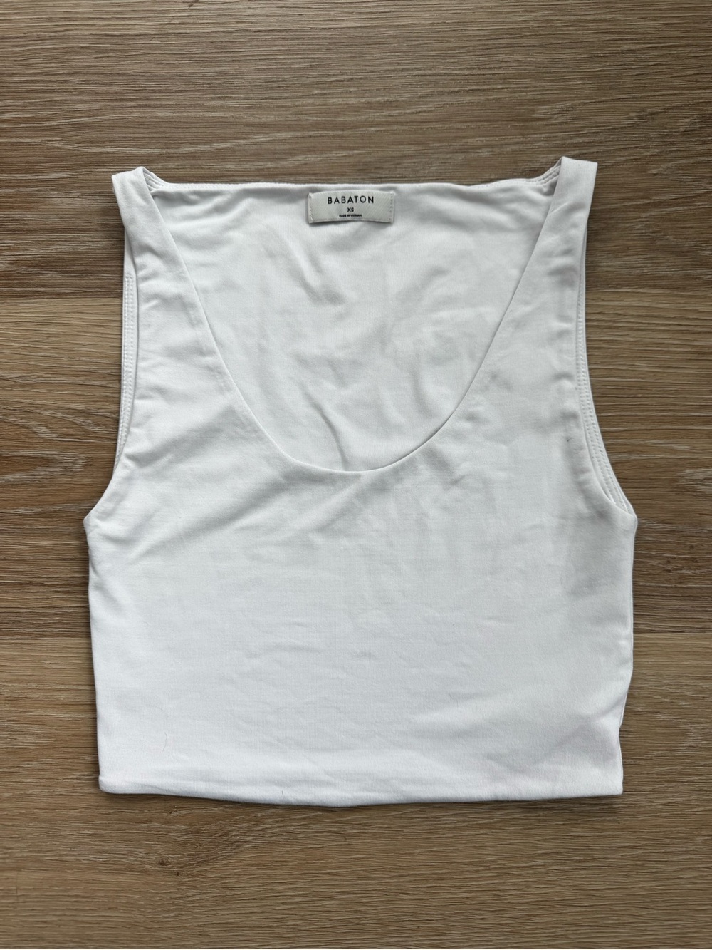 Aritzia Contour Scoopneck Tank - White